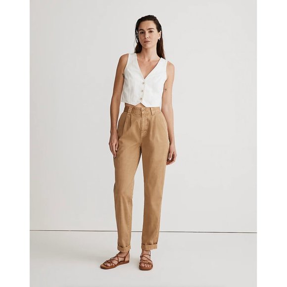 Madewell Pants - Madewell Garment-Dyed Tapered Chino Pants sz 26 Seek Khaki